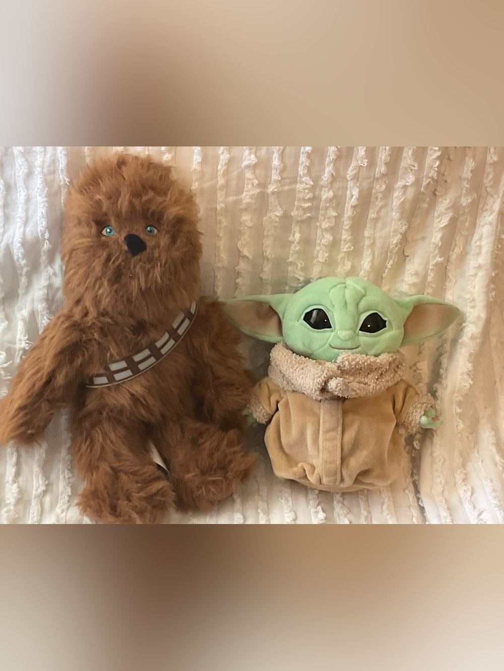 Star Wars Chewbacca & Grogu Plush Set - Brown & Green